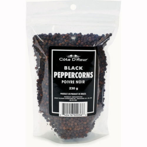 Cote D'Azur - Whole Black Peppercorns