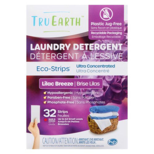 Tru Earth - Eco Strips Laundry Detergent Lilac Breeze