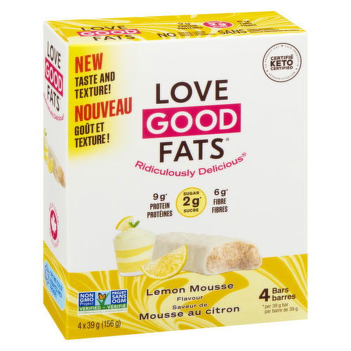 LOVE GOOD FATS - Snack Bar Lemon Mousse