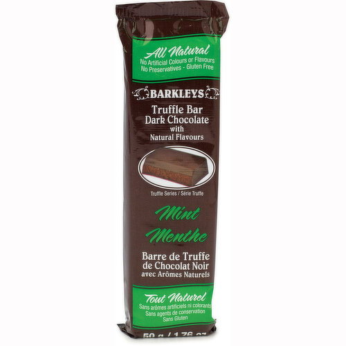 BARKLEYS - Truffle Bar Dark Chocolate - Mint
