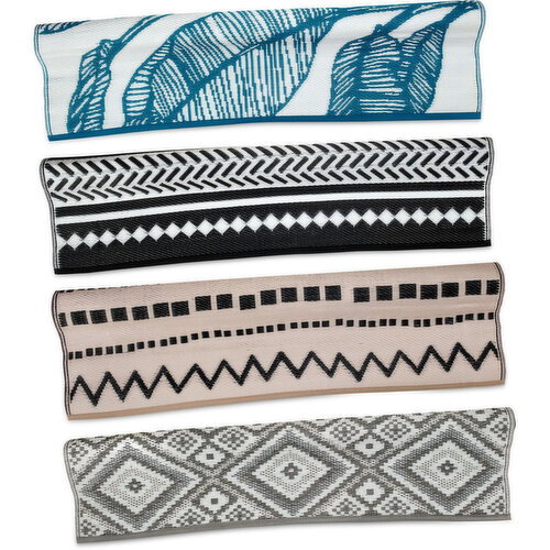 Assorted - Patio Mat With Carry Strap 5X8 Ft