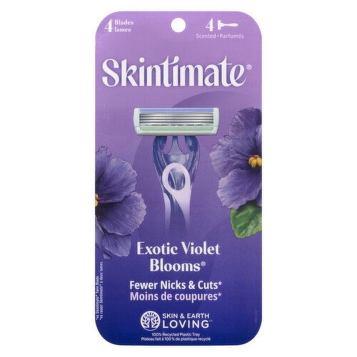 Skintimate - Exotic Violet Blooms Disposable Razor