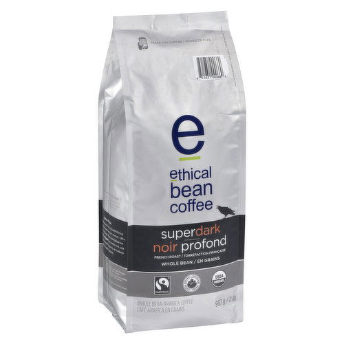 Ethical Bean - Super Dark Coffee Whole Bean