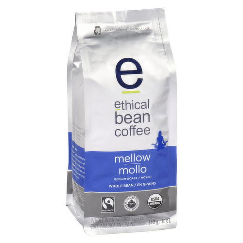 Ethical Bean Coffee - Mellow Whole Bean Medium Roast