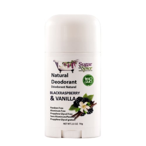 Sugar & Spice - Natural Deodorant - Black Raspberry & Vanilla