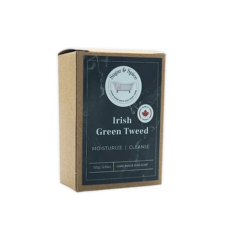 Sugar & Spice - Irish Green Tweed Bar Soap