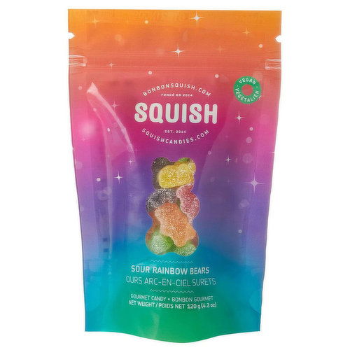 Squish - Gummies Sour Rainbow Bears Vegan