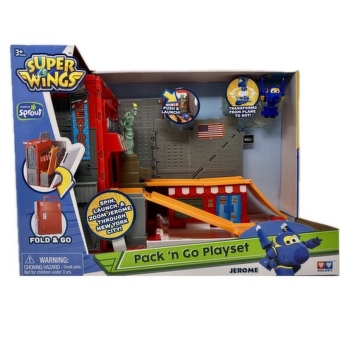 Super Wings - Pack N Go Playset New York