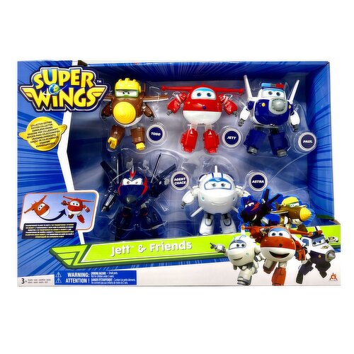 Super Wings - Transforming 5" Jett and Friends