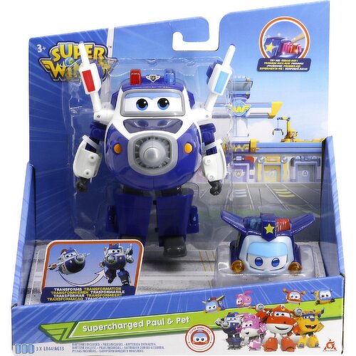 Super Wings - Supercharged Paul & Pet 5In