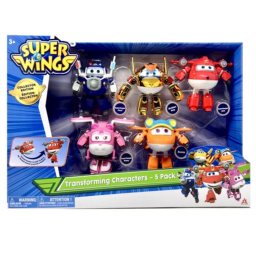 Super Wings - Transforming Characters, 5 Pack Collector Edition