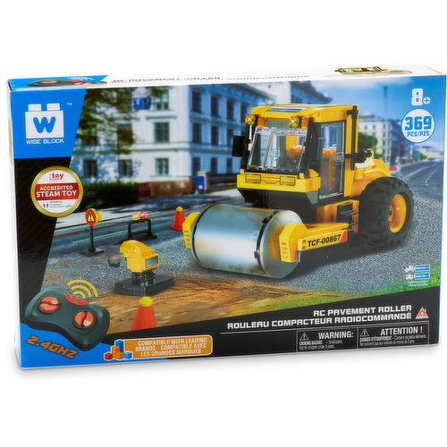 Wise Block - RC Pavement Roller Building Toy