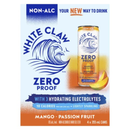 White Claw - Zero Mango Passion Fruit, 355 mL