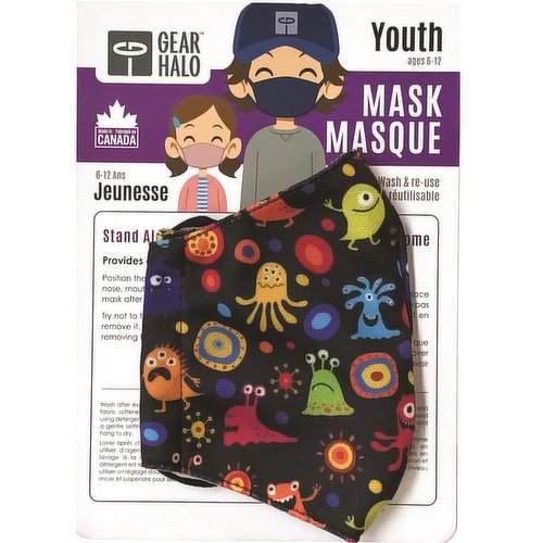 Gear Halo - Youth Face Mask - Friendly Monster