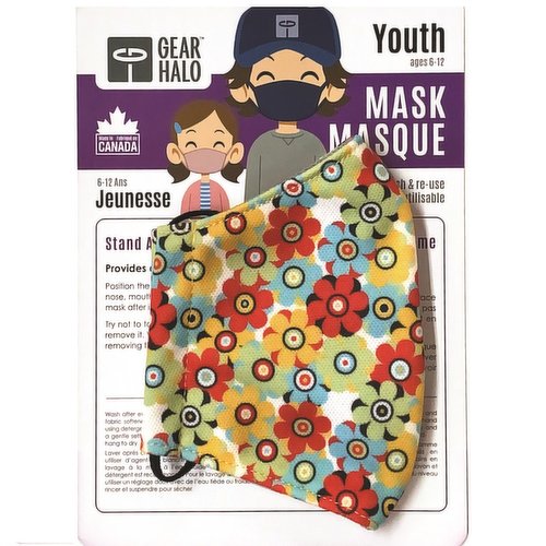 Gear Halo - Youth Face Mask - Flower