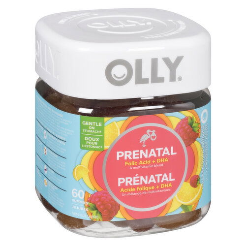 OLLY - Prenatal Gummy Vitamins - 60 Sweet Citrus Gummies