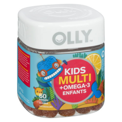 Olly - Kids Multi+ Omega-3 - Berry Tangy 60 Gummies
