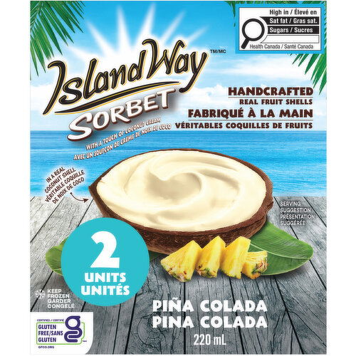 Island Way - Sorbet - Pina Colada