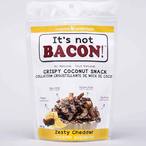 Its Not BACON - Crispy Coconut Snack - Zesty Cheddar