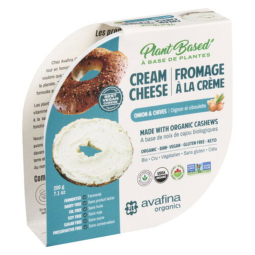 Avafina - Vegan Cheese Spread Onion & Chive Organic