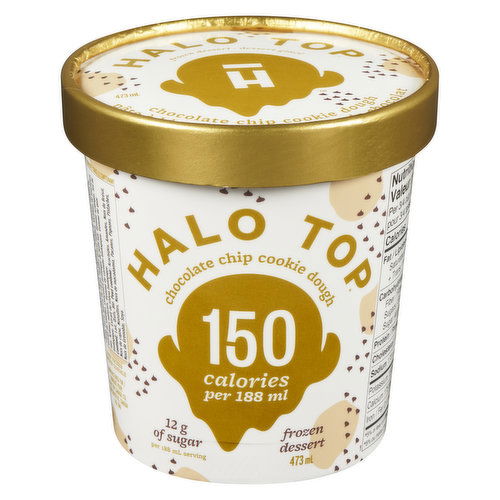 HALO TOP - Frozen Dairy Dessert - Chocolate Chip Cookie Dough