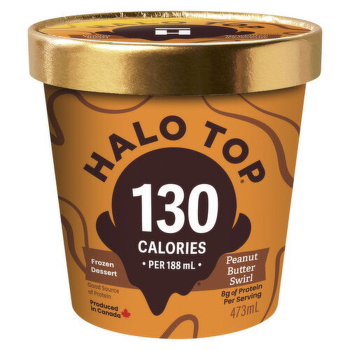 HALO TOP - Frozen Dairy Dessert - Peanut Butter Swirl