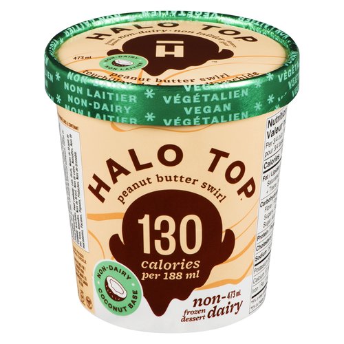 Halo Top - Non-Dairy Frozen Dessert - Peanut Butter Swirl