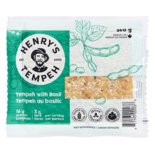 Henry's Tempeh - Tempeh with Basil Organic