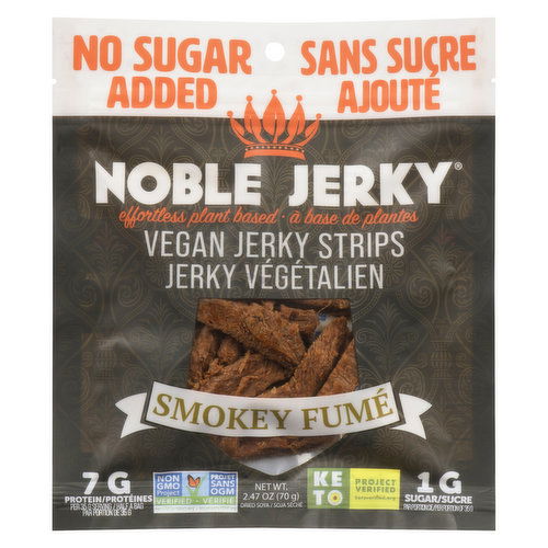 Noble Jerky - Jerky Strips No Sugar Added Smokey