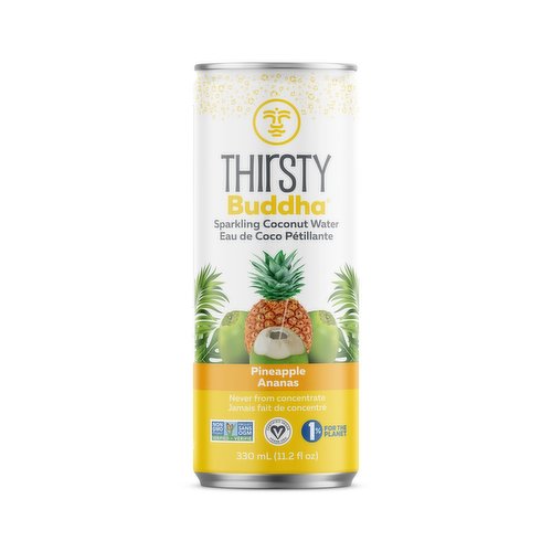 Thirsty Buddha - Sparkling Coconut Water W/Pineapple