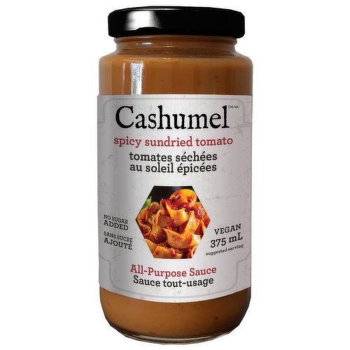 Cashumel - All-Purpose Sauce - Spicy Sundried Tomato