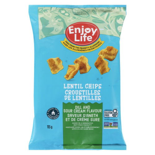 Enjoy Life - Lentil Chips - Dill & Sour Cream