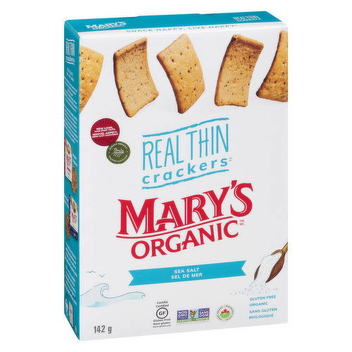 Mary's - Organic Real Thin Crackers - Sea Salt