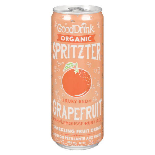 Good Drink - Organic Spritzer - Ruby Red Grapefruit