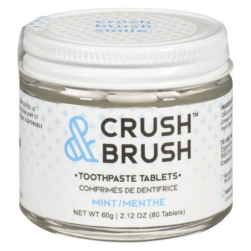 Nelsons Naturals - Crush Brush Toothpaste Tablets