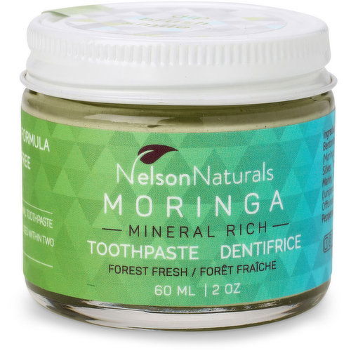 Nelsons Naturals - Moringa Mineral Rich Toothpaste Forest Fresh