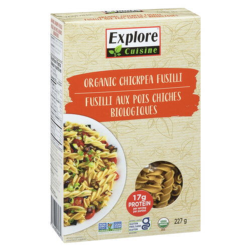 Explore Cuisine - Organic Chickpea Fusili Pasta