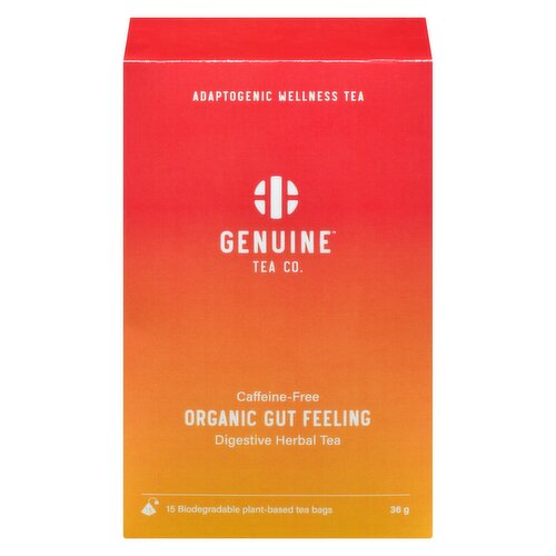 Genuine Tea Co - Gut Feeling Adaptogenic Wellness Tea Organic