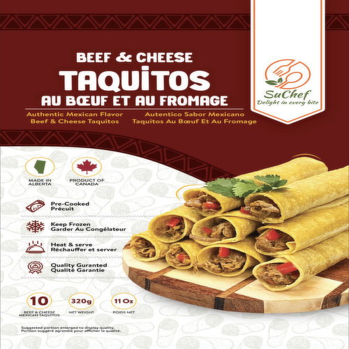 SuChef - Beef & Cheese Taquitos