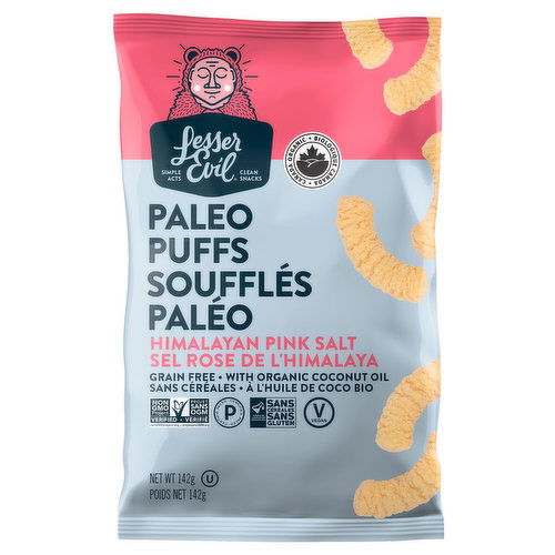 Lesser Evil - Paleo Puffs - Himalayan Pink Salt