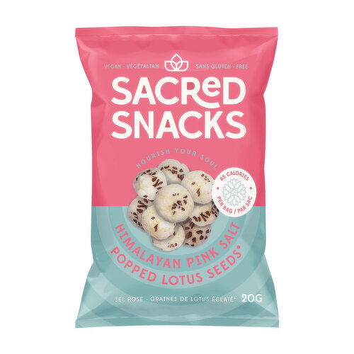 Sacred Snacks - Popped Lotus Seeds Himalayan Pink Salt