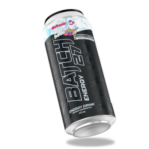 TC Nurition - Batch 27 Energy Drink, White Freezie