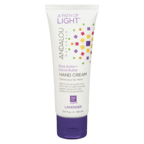 Andalou Naturals - Hand Cream Shea Butter + Cocoa Butter Lavender