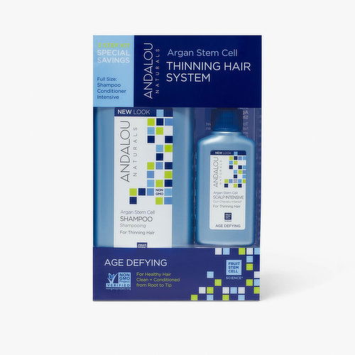 Andalou Naturals - Age Defying Argan Stem Cell Thinning Hair System