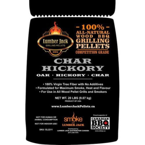 Lumberjack - BBQ Pellets Char Hickory 20lb