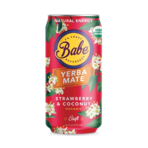 Babe Beverages - Yerba Mate - Strawberry & Coconut