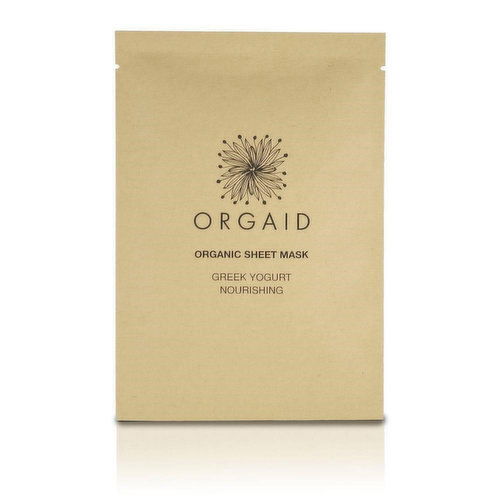 Orgaid - Sheet Mask Face Mask Greek Yogurt & Nourishing