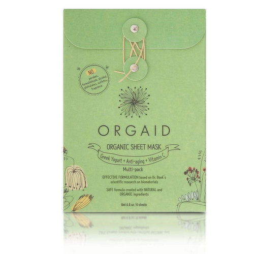 Orgaid - Revitalizing Sheet Mask Multi-Pack 6 Pack