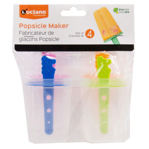 Luciano - XI L Gourmet 4 Piece Popsicle Maker