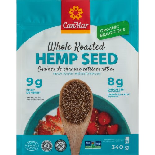 Canmar Grain - Organic Whole Roasted Hemp Seed